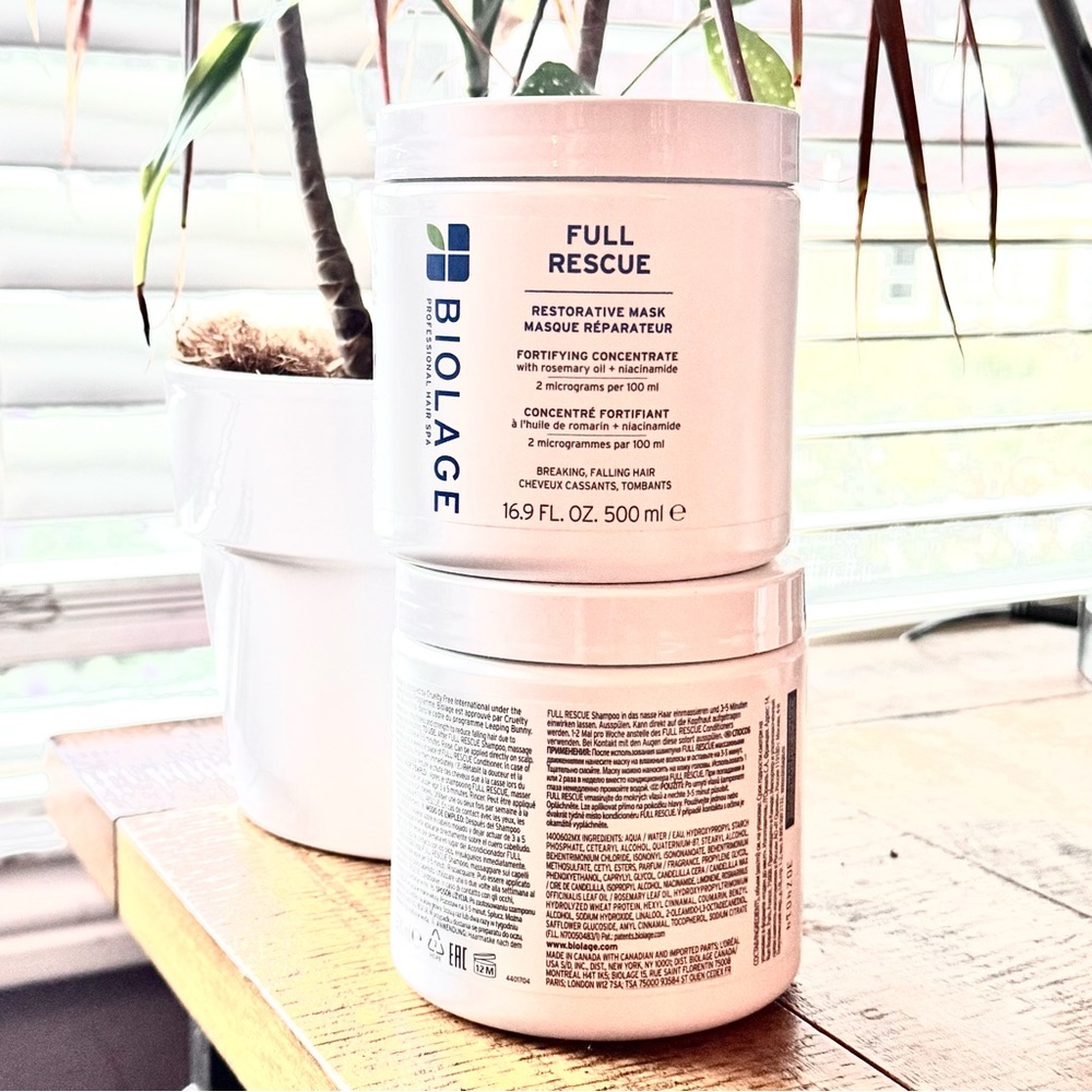 2 x Biolage Full Rescue Restorative Hair Mask for Thinning Hair